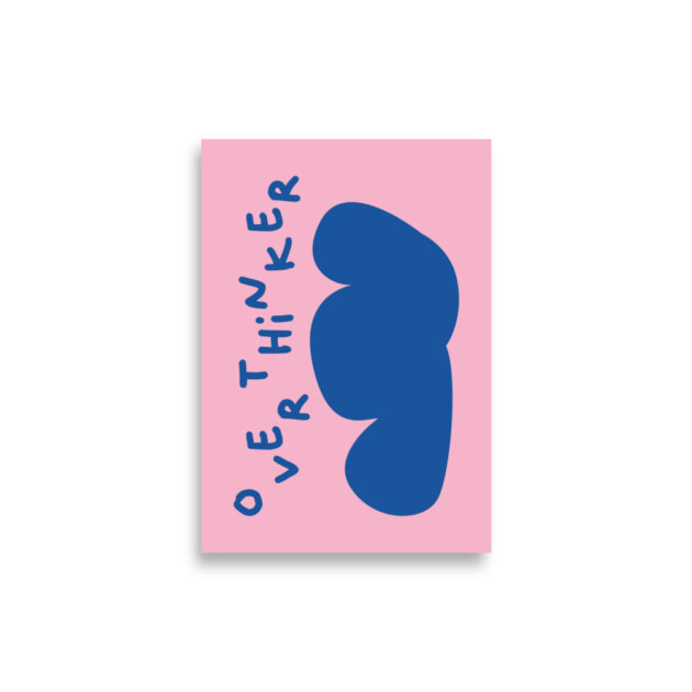 Overthinker Poster Bleu
