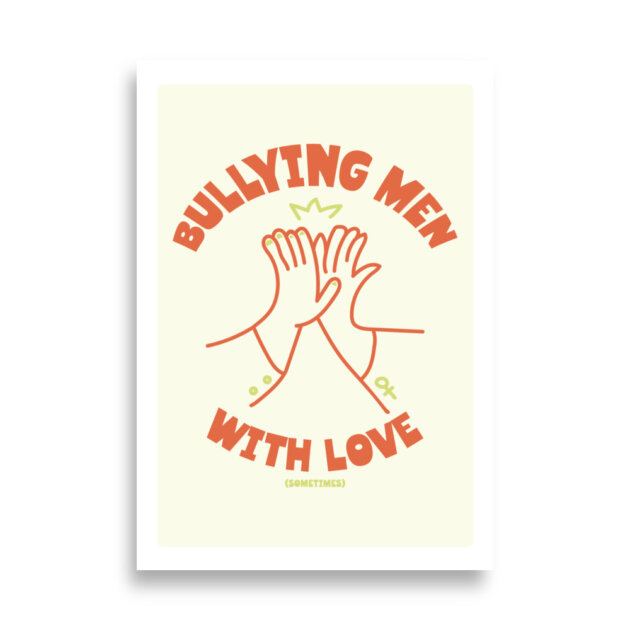 Poster Bullying Men Orange