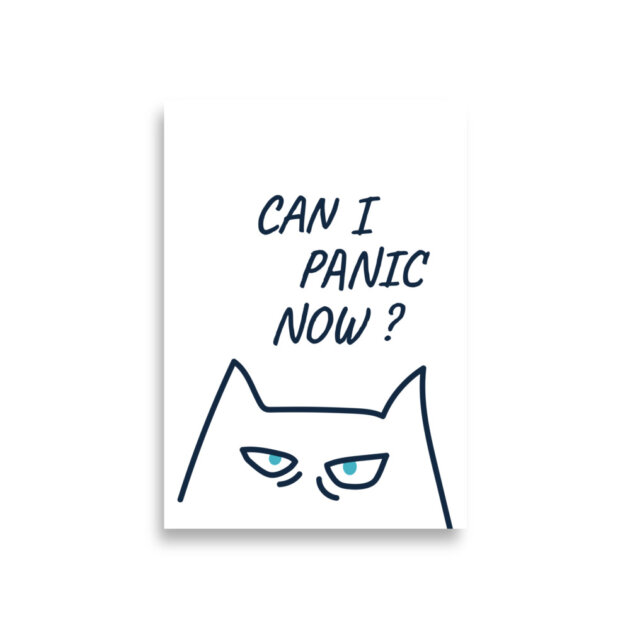 Poster Panic Cat