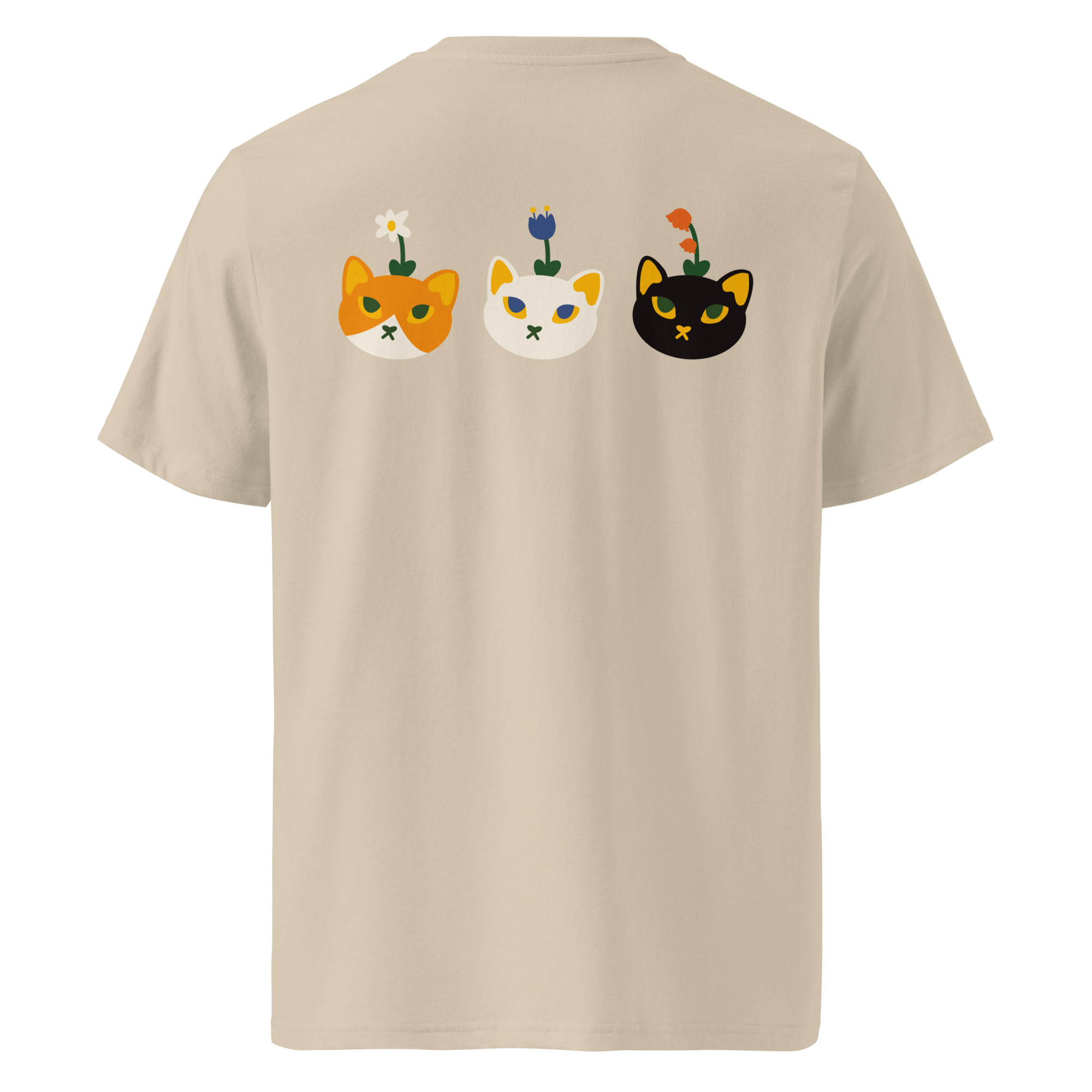 T-shirt Chat-fleur trio – Image 3