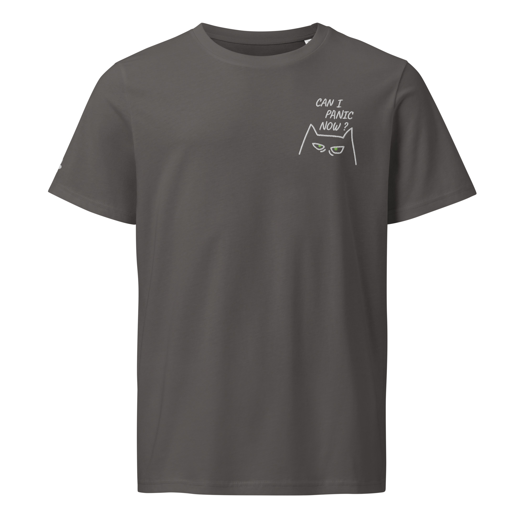 T-shirt Brodé Panic Cat – Image 3