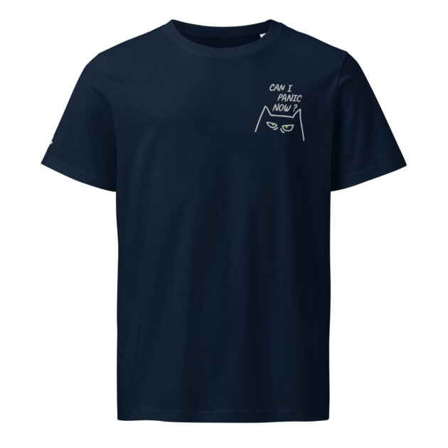 T-shirt Brodé Panic Cat