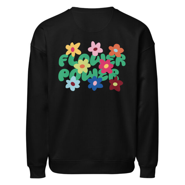 Sweat oversize Flower Power