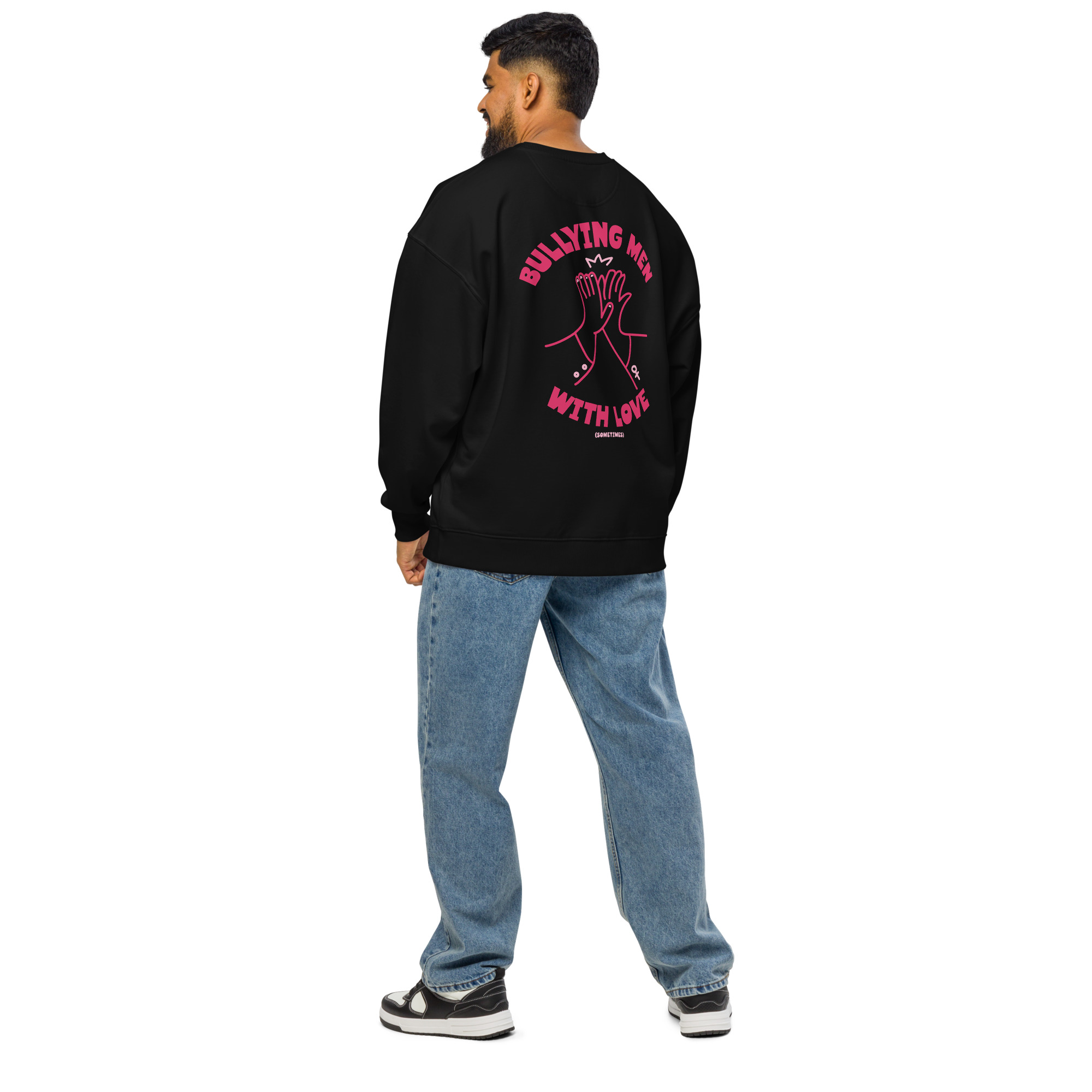 Sweat oversize Bullying Men Rose – Image 12