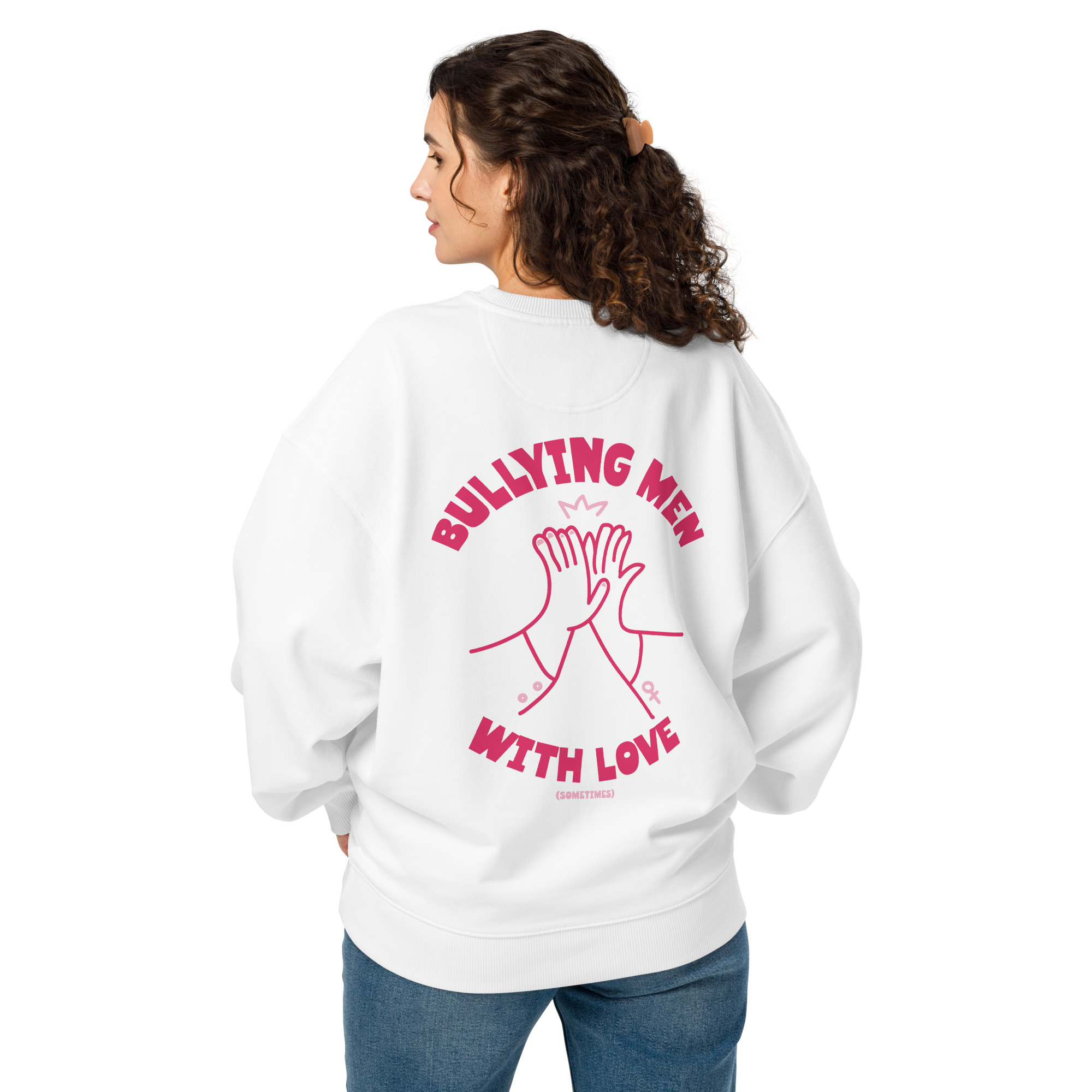 Sweat oversize Bullying Men Rose – Image 10