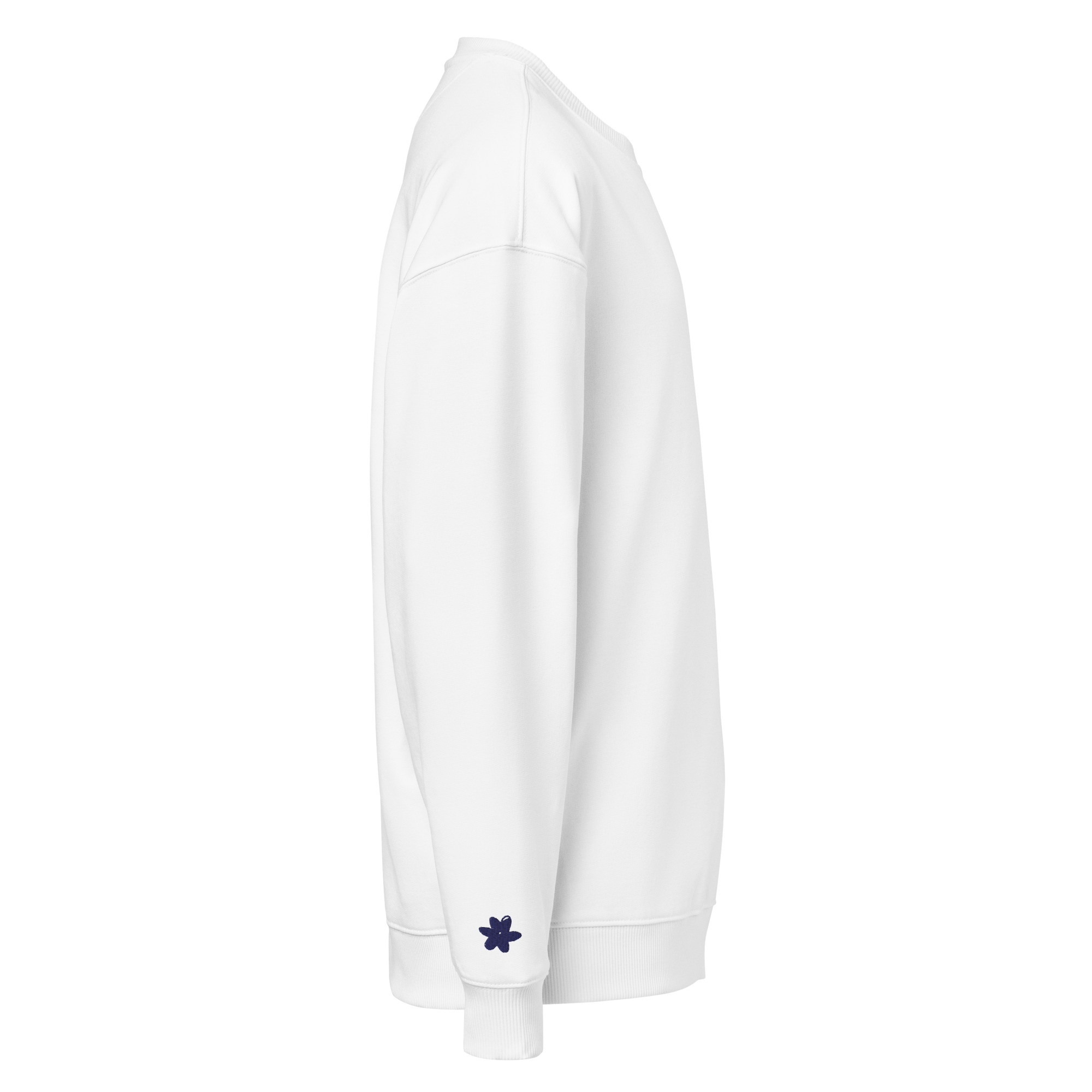 Sweat oversize Brodé Panic Cat Bleu – Image 4