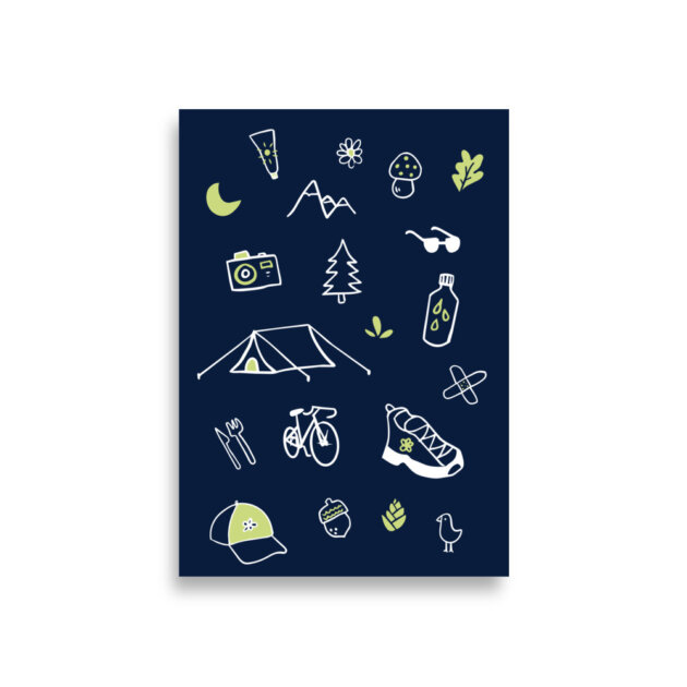 Poster Cool kids Bleu