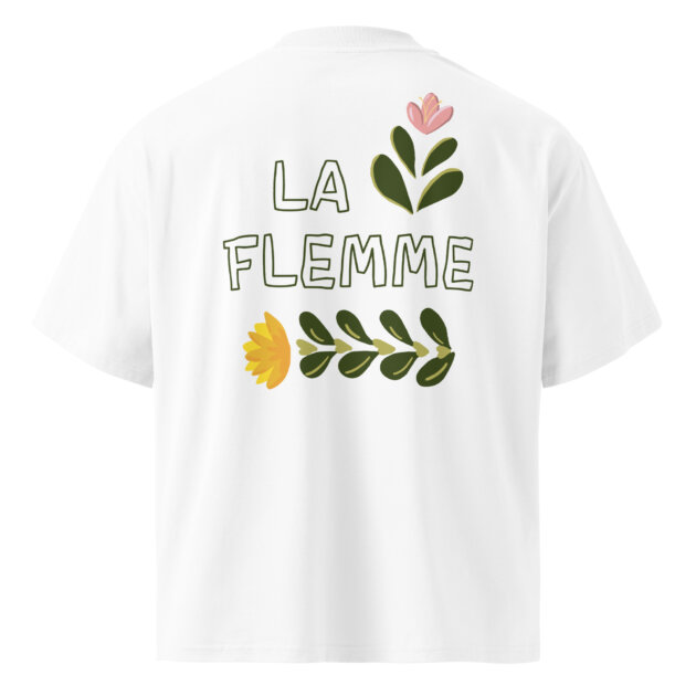 T shirt oversize La flemme imprimé